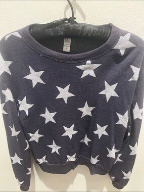 Alternative Navy Sweatshirt with White Star Motif